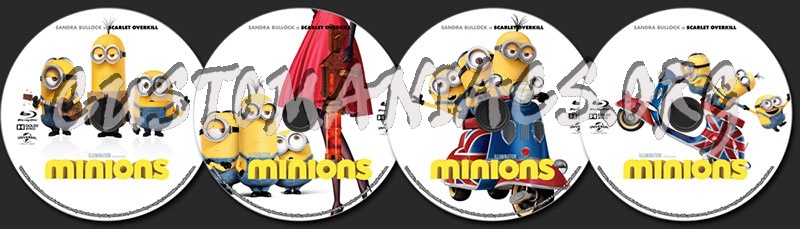 Minions (2015) blu-ray label