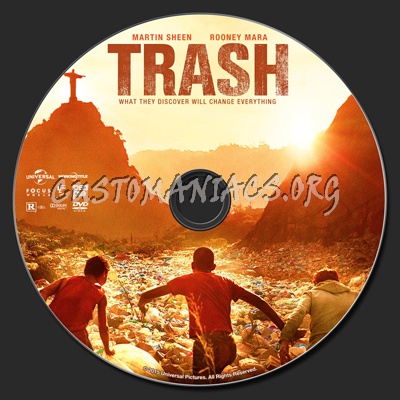 Trash dvd label