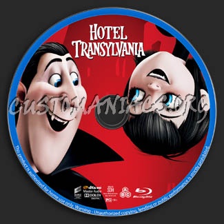 Hotel Transylvania blu-ray label