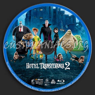 Hotel Transylvania 2 blu-ray label