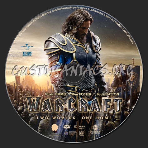 Warcraft dvd label