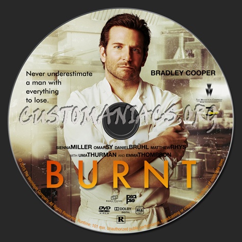 Burnt dvd label