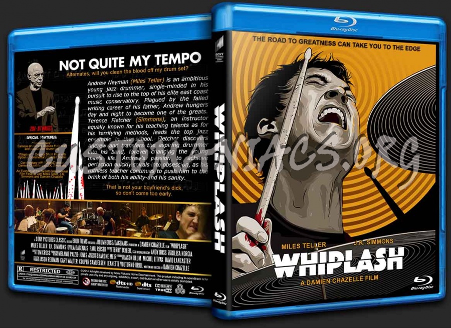 Whiplash blu-ray cover