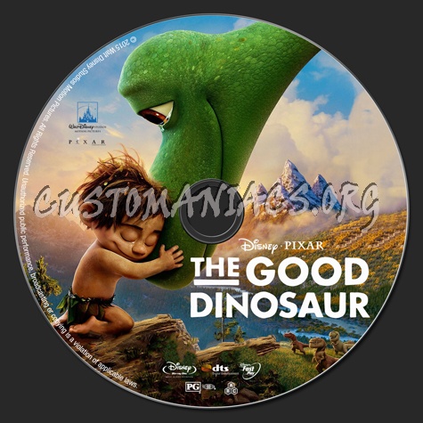 The Good Dinosaur blu-ray label