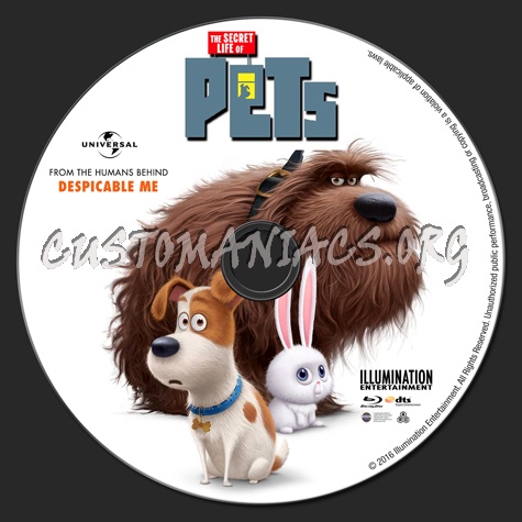 The Secret Life of Pets blu-ray label