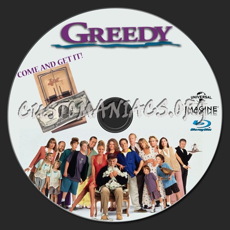 Greedy blu-ray label