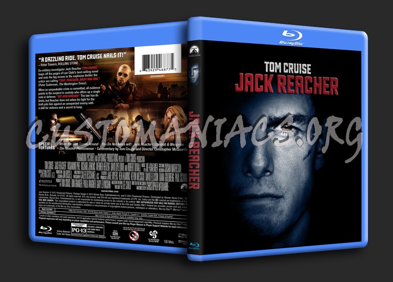 Jack Reacher blu-ray cover