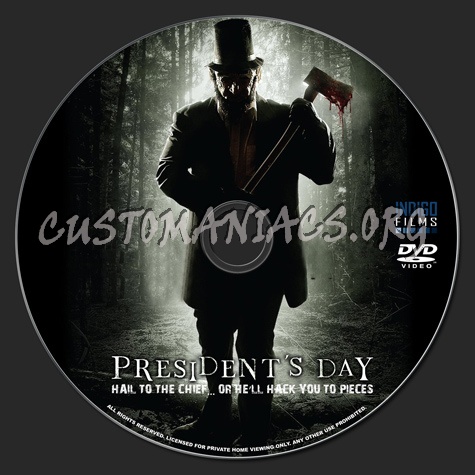 President's Day dvd label