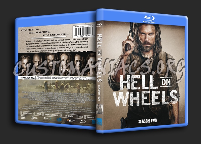 Hell on Wheels Season 2 blu-ray cover