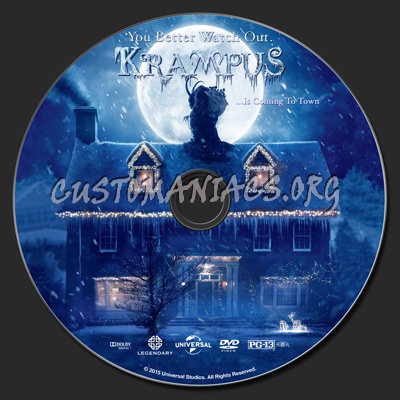 Krampus (2015) dvd label