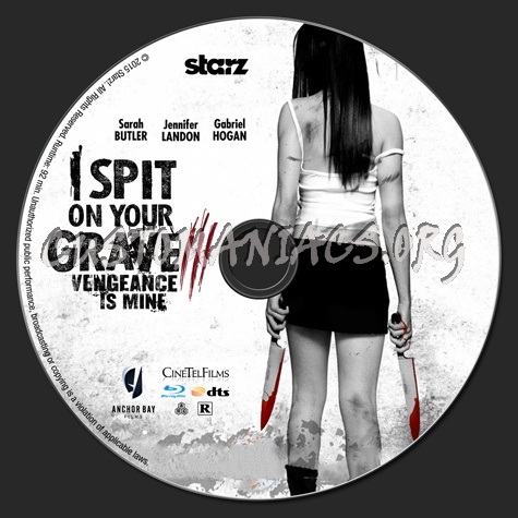 I Spit on Your Grave 3: Vengeance is Mine blu-ray label