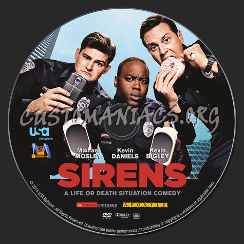 Sirens dvd label