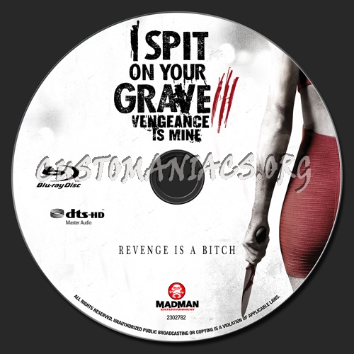 I Spit On Your Grave 3 - Vengeance Is Mine blu-ray label