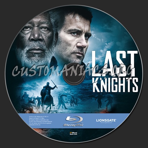 Last Knights blu-ray label