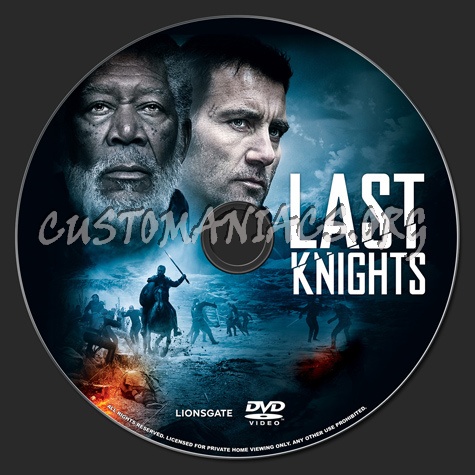 Last Knights dvd label