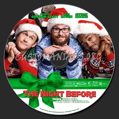 The Night Before (2015) blu-ray label