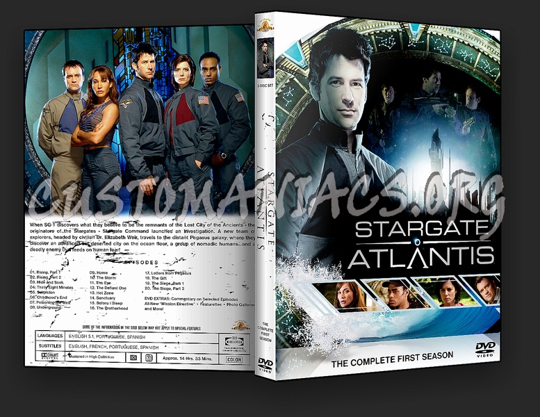 Stargate Atlantis Seasons 1-5 dvd cover