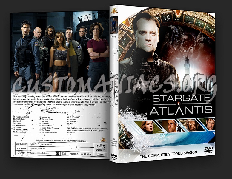 Stargate Atlantis Seasons 1-5 dvd cover