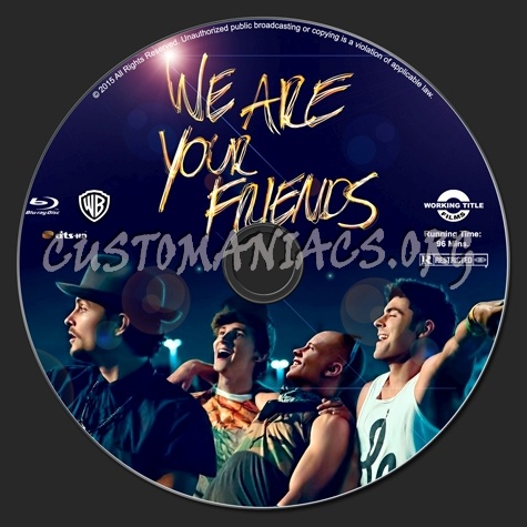 We Are Your Friends blu-ray label