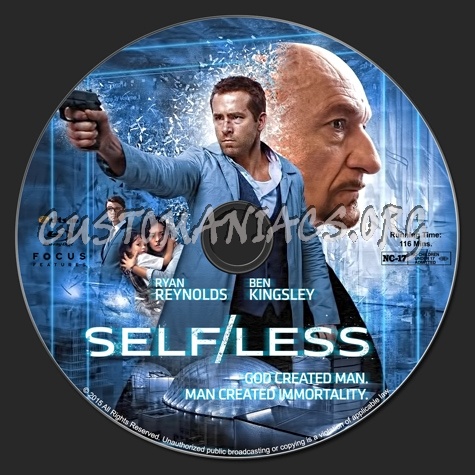 Self Less blu-ray label