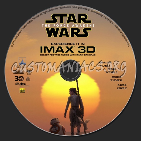 Star Wars: The Force Awakens (Episode VII) blu-ray label