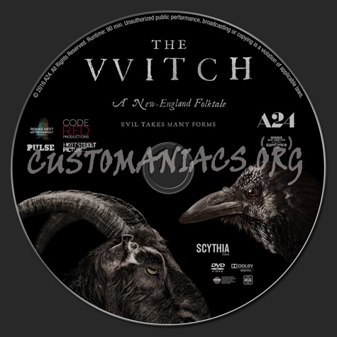 The Witch dvd label