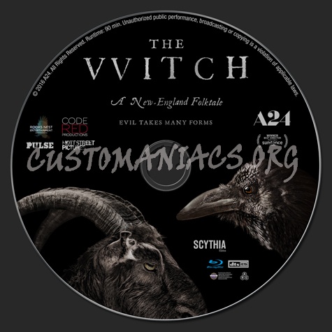 The Witch blu-ray label