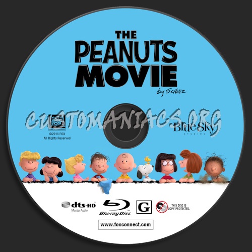 The Peanuts Movie blu-ray label