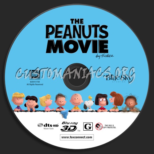 The Peanuts Movie blu-ray label