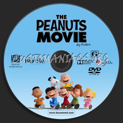 The Peanuts Movie dvd label