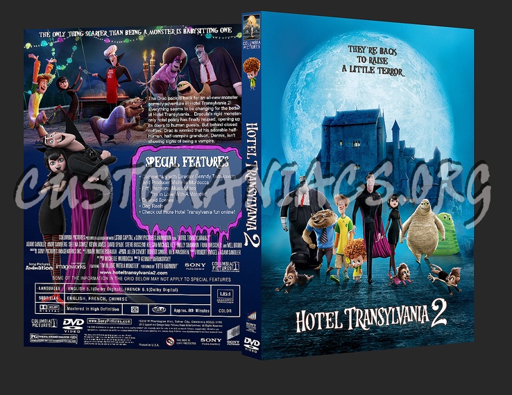 Hotel Transylvania 2 dvd cover