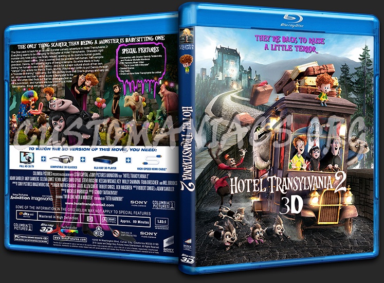 Hotel Transylvania 2 3D blu-ray cover