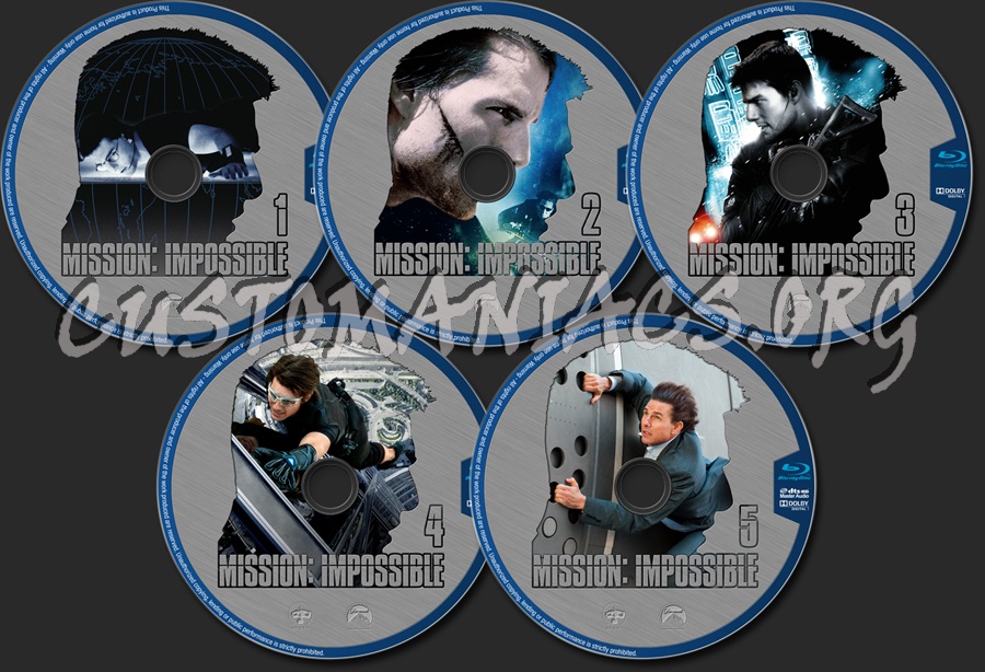 Mission Impossible disc set blu-ray label