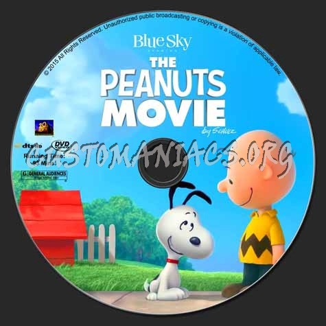 The Peanuts Movie dvd label