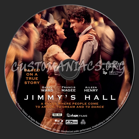 Jimmy's Hall blu-ray label