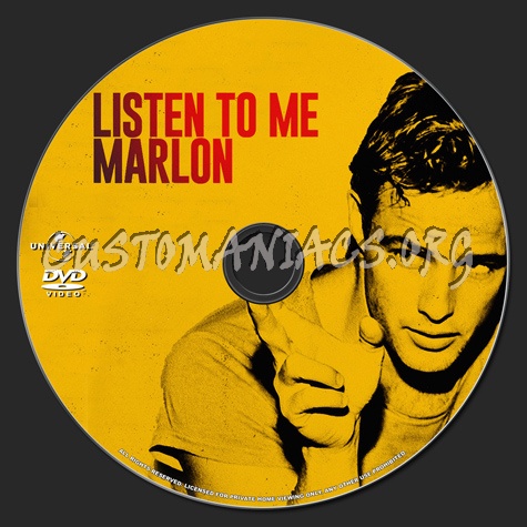 Listen To Me Marlon dvd label