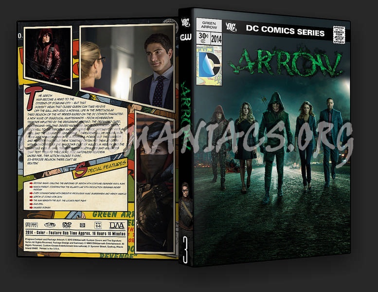 Arrow - Season 3 dvd cover