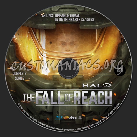 Halo: The Fall of Reach blu-ray label