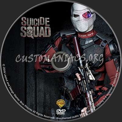 Suicide Squad dvd label