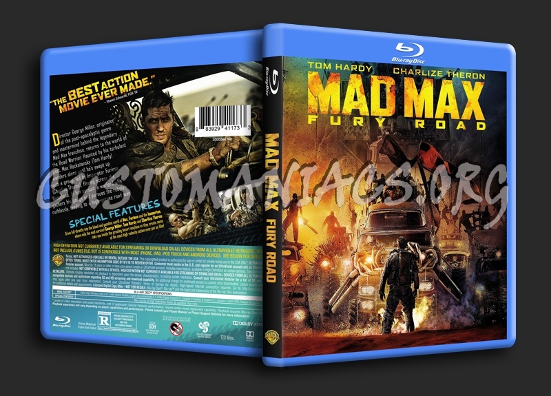 Mad Max Fury Road blu-ray cover