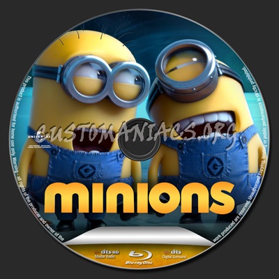 Minions blu-ray label