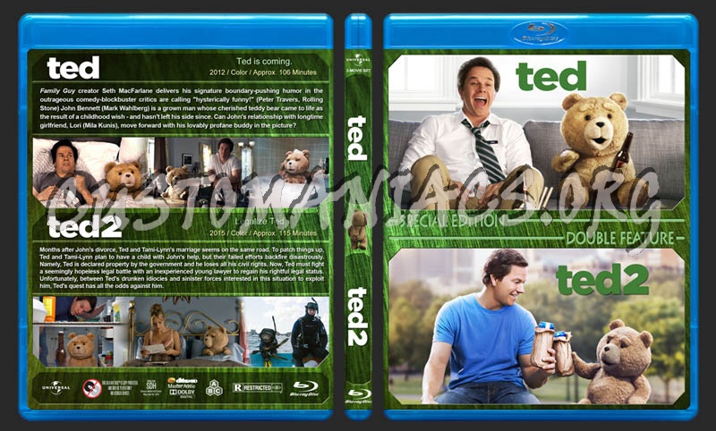 Ted Double Feature blu-ray cover - DVD Covers & Labels by Customaniacs ...