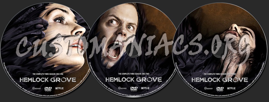 Hemlock Grove Season 3 dvd label