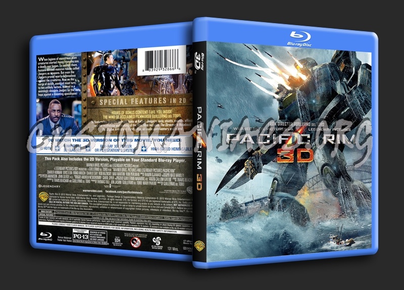 Pacific Rim 3D blu-ray cover