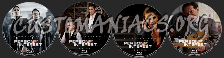 Person of Interest: Season One blu-ray label