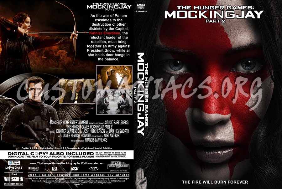 The Hunger Games MockingJay Part 2 dvd cover