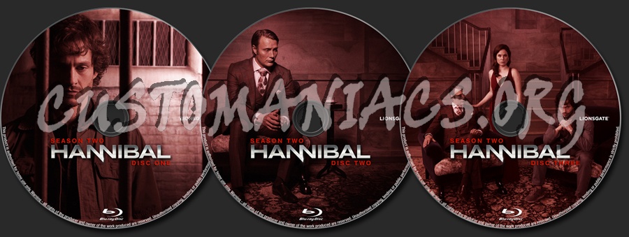 Hannibal Season Two blu-ray label