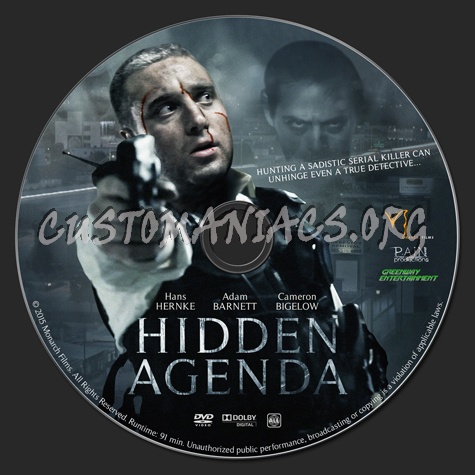 Hidden Agenda dvd label