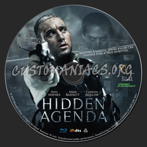 Hidden Agenda blu-ray label