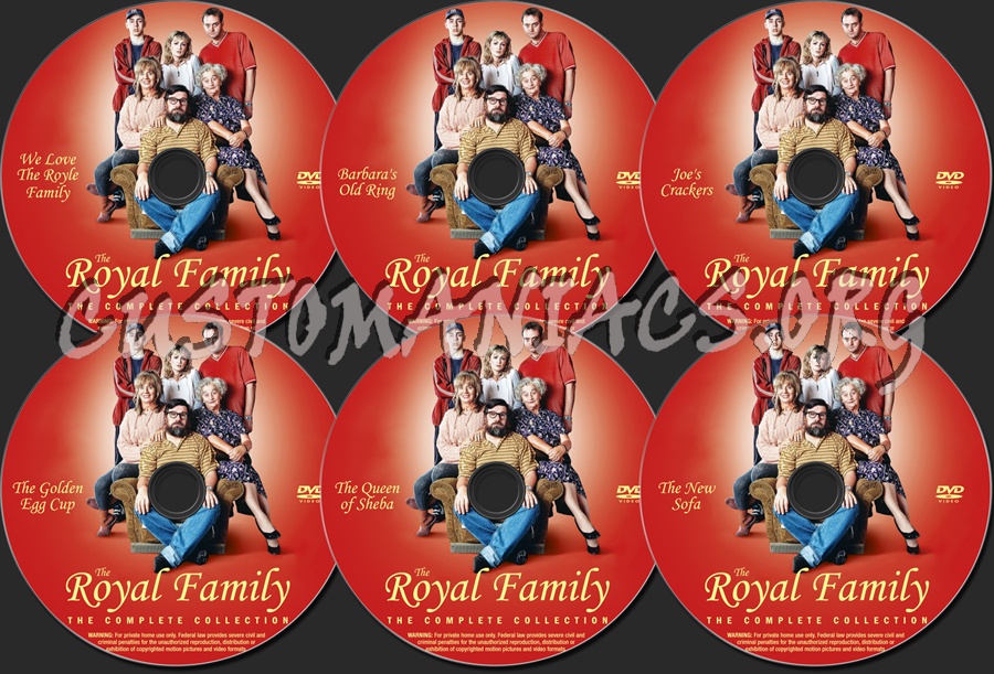 The Royal Family Complete dvd label